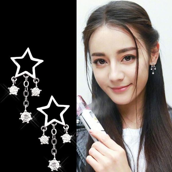dangle & chandelier s925 pure silver hollow out earrings pentagram long tassel zircon temperament eardrop star dangler girl gift jewelry
dangle & chandelier s925 pure silver hollow out earrings pentagram long tassel zircon temperament eardrop star dangler girl gift jewelry