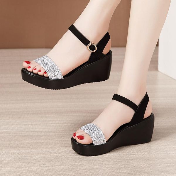 sandals big size 32-43 platform wedges shoes for women summer 2021 mix bling high heels ladies office beach shoe, Black
sandals big size 32-43 platform wedges shoes for women summer 2021 mix bling high heels ladies office beach shoe, Black