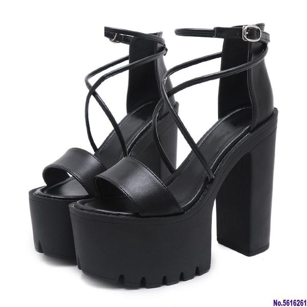 sandals platform shoes for summer extreme high heels open toe fashion buckle block punk black leather good quality
sandals platform shoes for summer extreme high heels open toe fashion buckle block punk black leather good quality