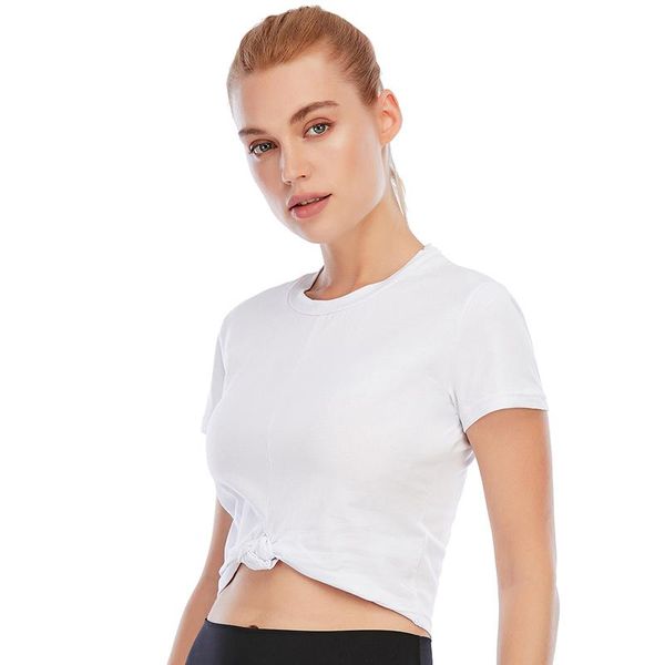 yoga outfits sport fitness women's shirt solid slim workout gym wear short sleeve crop knot running sportswear, White;red
yoga outfits sport fitness women's shirt solid slim workout gym wear short sleeve crop knot running sportswear, White;red