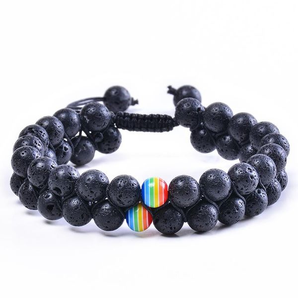 beaded, strands bluestar fashion beads lava rock bracelet double layer row adjustable yoga stone energy healing bracelets xmas gift, Black
beaded, strands bluestar fashion beads lava rock bracelet double layer row adjustable yoga stone energy healing bracelets xmas gift, Black
