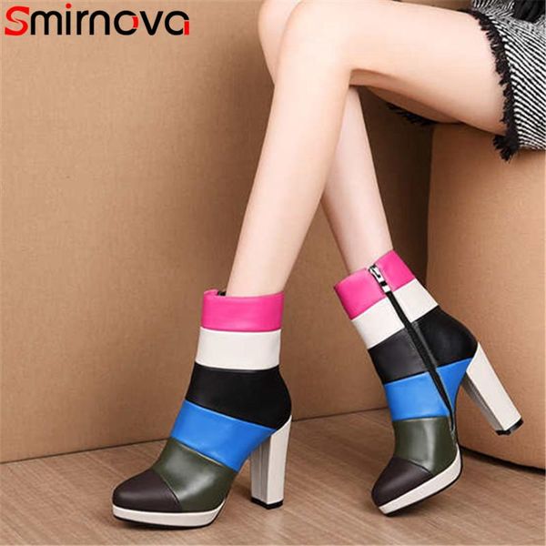 boots smirnova plus size 34-42 genuine leather mixed color ankle for women zipper party wedding shoes female, Black
boots smirnova plus size 34-42 genuine leather mixed color ankle for women zipper party wedding shoes female, Black