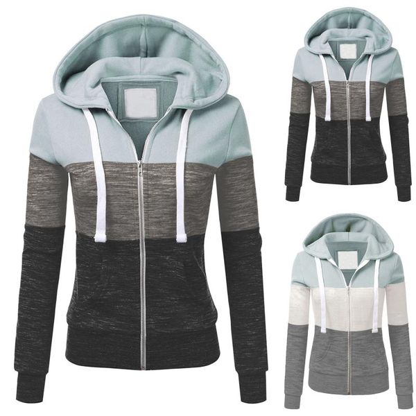 women zip long sleeve sport casual slim keep warm basic zip up hooded pocket jacket outdoor fashion sportswear sweatshirt, Black
women zip long sleeve sport casual slim keep warm basic zip up hooded pocket jacket outdoor fashion sportswear sweatshirt, Black