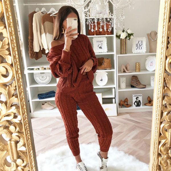 autumn winter casual knitted tracksuit set women solid 2 piece set sportswear shirts sweatshirt +pants 2020, Gray
autumn winter casual knitted tracksuit set women solid 2 piece set sportswear shirts sweatshirt +pants 2020, Gray