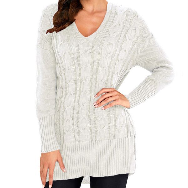 street fashion korean women's knitted pullover v-neck loose sweater autumn and winter, White;black
street fashion korean women's knitted pullover v-neck loose sweater autumn and winter, White;black