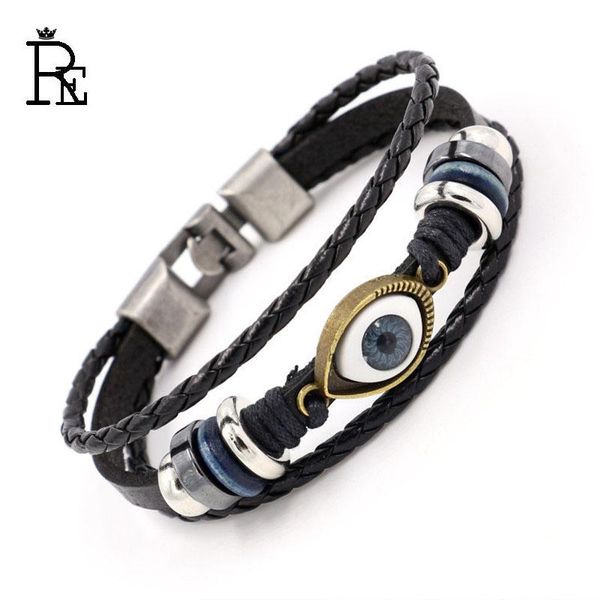 charm bracelets re viking punk bracelet real genuine leather blue eyes vintage antique style for men women bangles, Golden;silver
charm bracelets re viking punk bracelet real genuine leather blue eyes vintage antique style for men women bangles, Golden;silver