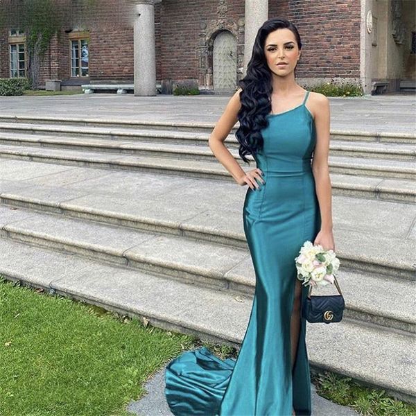 fashion prom dresses one shoulder side slit silk satin pleated mermaid evening dresses with zipper back vestidos de fiesta de noche p111, Black
fashion prom dresses one shoulder side slit silk satin pleated mermaid evening dresses with zipper back vestidos de fiesta de noche p111, Black