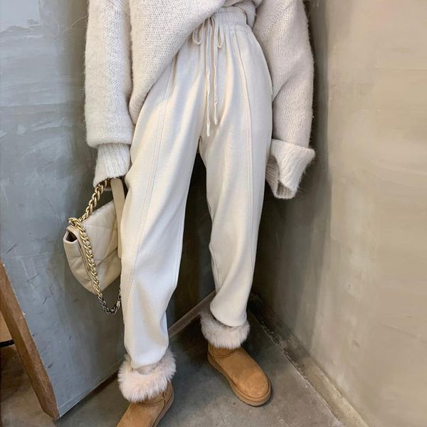 women long pants plus size sweatpants streetwear baggy joggers pants high waist loose trousers female casual mujer pantalones, Black;white
women long pants plus size sweatpants streetwear baggy joggers pants high waist loose trousers female casual mujer pantalones, Black;white