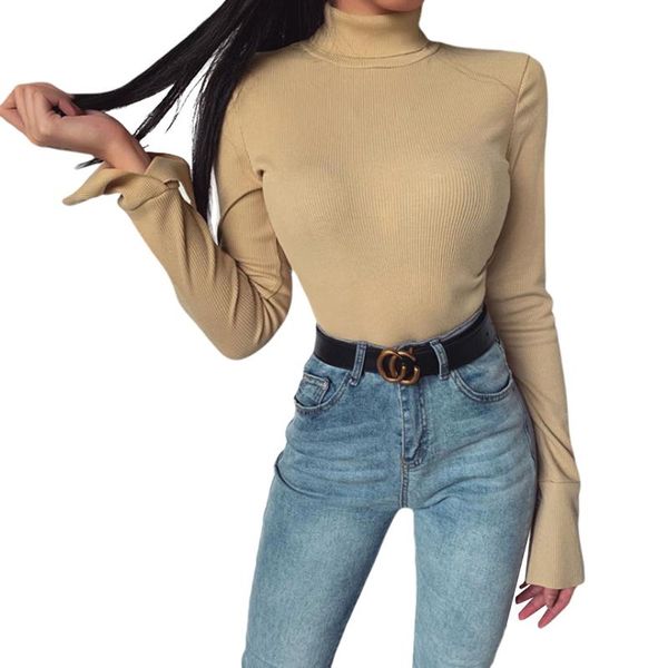 women slim knitwear, autumn adults solid color long sleeve slit turtleneck sweater, White;black
women slim knitwear, autumn adults solid color long sleeve slit turtleneck sweater, White;black