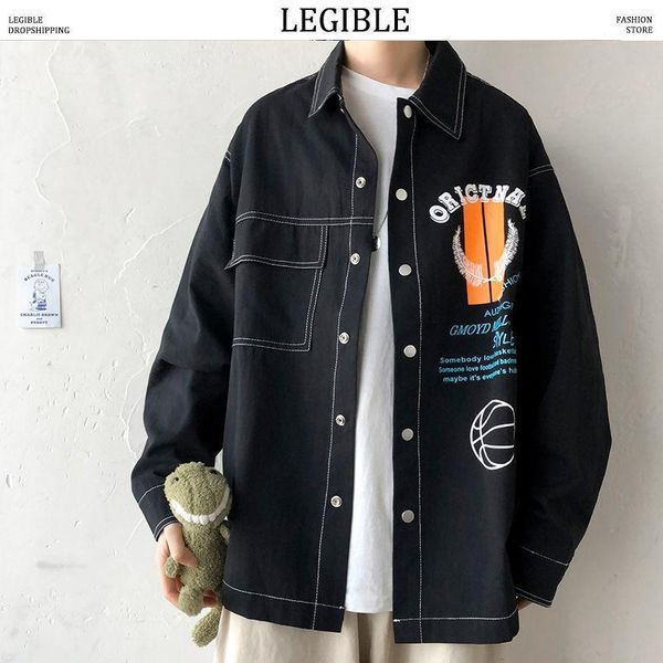 legible 2020 spring autumn priting men long sleeve korean man casual loose shirt mens solid men's shirts1, White;black
legible 2020 spring autumn priting men long sleeve korean man casual loose shirt mens solid men's shirts1, White;black