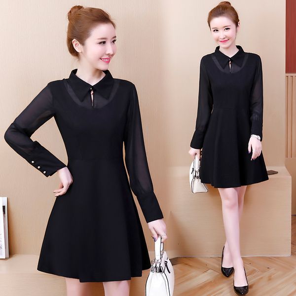 plus size fat dressed in blouses of ladies'blouses from the employee's thin occasional patchwork zwdn, Black;gray
plus size fat dressed in blouses of ladies'blouses from the employee's thin occasional patchwork zwdn, Black;gray