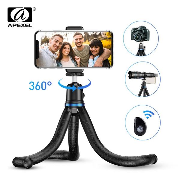 apexel portable flexible ocs tripod extendable phone stand 360 rotation vertical shooting tripod for phone dslr
apexel portable flexible ocs tripod extendable phone stand 360 rotation vertical shooting tripod for phone dslr