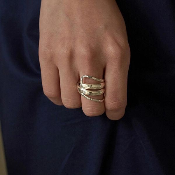 multi layer ring women's design feeling hollow out index finger ring with cool style, Silver
multi layer ring women's design feeling hollow out index finger ring with cool style, Silver