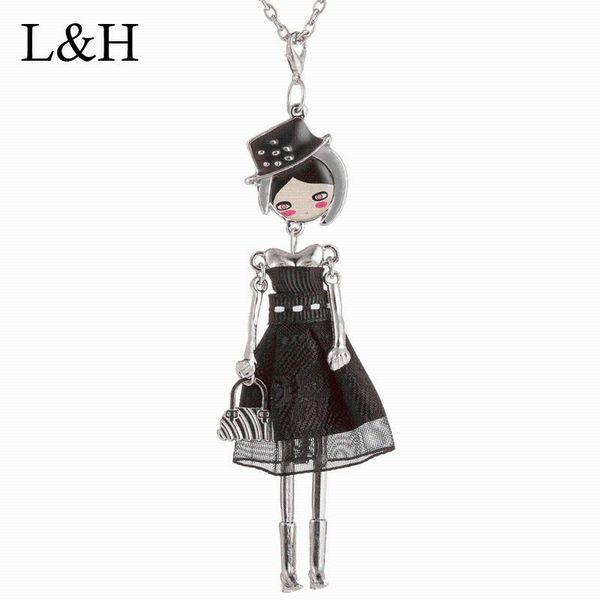 5 color cute hat dressing doll girls pendant necklaces for women maxi statement jewelry long chain sweater necklace kolye, Silver
5 color cute hat dressing doll girls pendant necklaces for women maxi statement jewelry long chain sweater necklace kolye, Silver