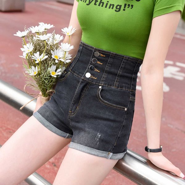 dituyu high waist elastic flanging new large denim shorts for women in summer 2020, Blue
dituyu high waist elastic flanging new large denim shorts for women in summer 2020, Blue