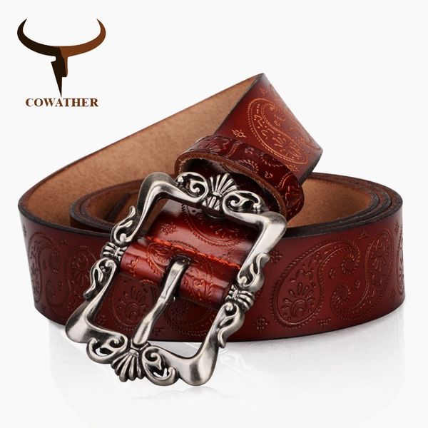 cowather cow genuine leather belts for women luxury strap female belt cashew flowers pin buckle 3.2cm xf022 201120, Black;brown
cowather cow genuine leather belts for women luxury strap female belt cashew flowers pin buckle 3.2cm xf022 201120, Black;brown