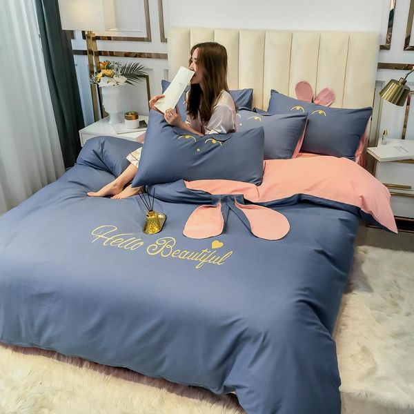 60s egyptian cotton bedding set embroidered princess wind ears cute duvet coverpillowcases fitted sheet flat sheetl
60s egyptian cotton bedding set embroidered princess wind ears cute duvet coverpillowcases fitted sheet flat sheetl