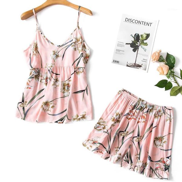 pajimas for women flower print sleepwear pajama set summer female nightgown ladies v-neck nightwear homewear1, Black;red
pajimas for women flower print sleepwear pajama set summer female nightgown ladies v-neck nightwear homewear1, Black;red