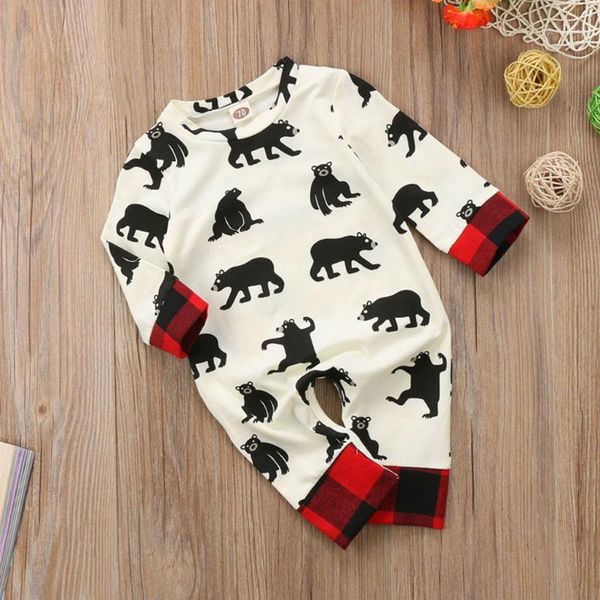 newborn baby boy clothes set cartoon bear letter plaid romper jumpsuit outfits 6-24 months clothing #c1, White
newborn baby boy clothes set cartoon bear letter plaid romper jumpsuit outfits 6-24 months clothing #c1, White