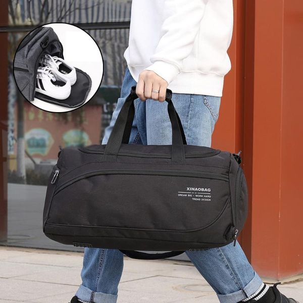outdoor bags men fitness for gym training travel sport multifunction bag dry wet separation sac de
