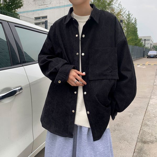2021 new male long sleeve shirt spring retro neutral jacket student s-xl 8jiq, White;black
2021 new male long sleeve shirt spring retro neutral jacket student s-xl 8jiq, White;black