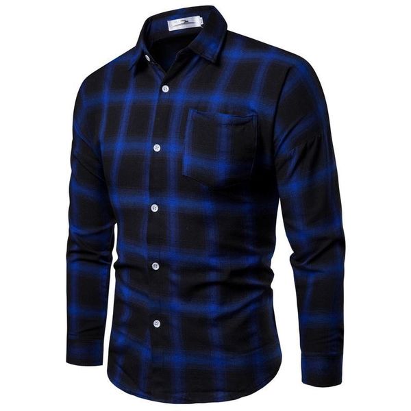 Long sleeve Plaid Shirt Casual Blouse Men Fashion Men's Dress Shirts Slim fit Red Blue Black, White;black
Long sleeve Plaid Shirt Casual Blouse Men Fashion Men's Dress Shirts Slim fit Red Blue Black, White;black