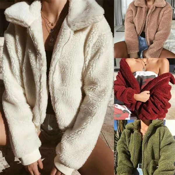 women's jackets fashion casual jacket coat college wind female autumn and winter european american plush lapel zipper warm, Black;brown
women's jackets fashion casual jacket coat college wind female autumn and winter european american plush lapel zipper warm, Black;brown