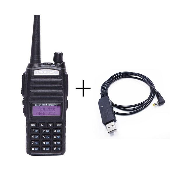 baofeng uv-82 plus vhf/uhf 10km long range 8w powerful walkie talkie portable cb handheld set two way radio + usb charging cable
baofeng uv-82 plus vhf/uhf 10km long range 8w powerful walkie talkie portable cb handheld set two way radio + usb charging cable