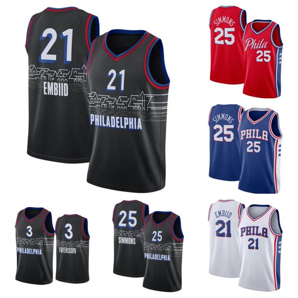 2021 new men philadelphia joel embiid ben simmons allen iverson 2020/21 swingman city basketball jersey black icon edition, Black;red
2021 new men philadelphia joel embiid ben simmons allen iverson 2020/21 swingman city basketball jersey black icon edition, Black;red