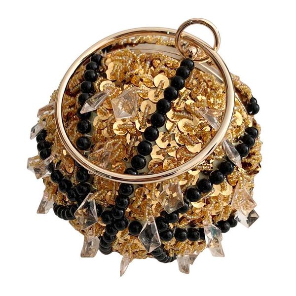 gold sequined beading baseket ball bag luxury handmade metal ring tote bag luxury rhnestone beaded makeup bride messenger
gold sequined beading baseket ball bag luxury handmade metal ring tote bag luxury rhnestone beaded makeup bride messenger