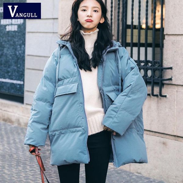 vangull winter hooded women padded jacket solid casual fashion loose thicked warm female cotton coat office ladies soft parkas, Black
vangull winter hooded women padded jacket solid casual fashion loose thicked warm female cotton coat office ladies soft parkas, Black