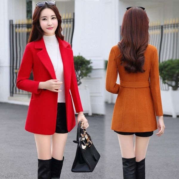 coat woolen overcoat 2021 autumn and winter korean-style women's wear short slim section slim woolen coat women's large fashion, Black;brown
coat woolen overcoat 2021 autumn and winter korean-style women's wear short slim section slim woolen coat women's large fashion, Black;brown