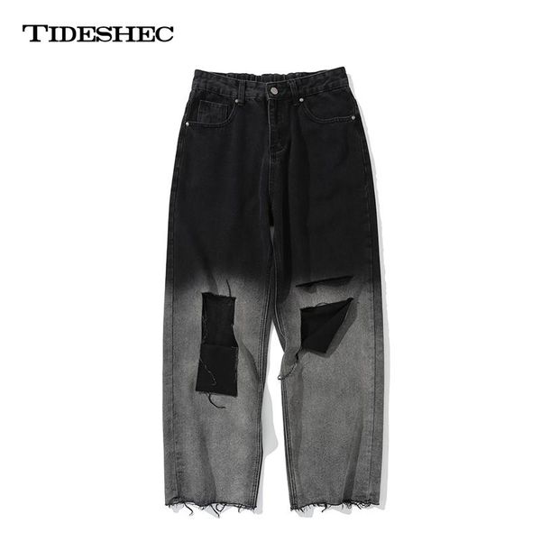 men clothing denim hole stitching pants jeans streetwear mens hip hop harajuku fashion 2021 casual loose baggy trousers for men, Blue
men clothing denim hole stitching pants jeans streetwear mens hip hop harajuku fashion 2021 casual loose baggy trousers for men, Blue