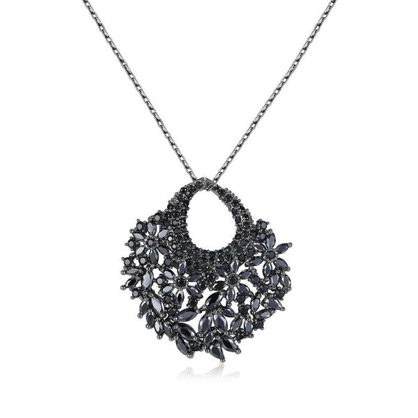pendant necklaces 2021 fashion evening party statement necklace white black cubic zirconia geometric flower shaped jewelry, Silver
pendant necklaces 2021 fashion evening party statement necklace white black cubic zirconia geometric flower shaped jewelry, Silver