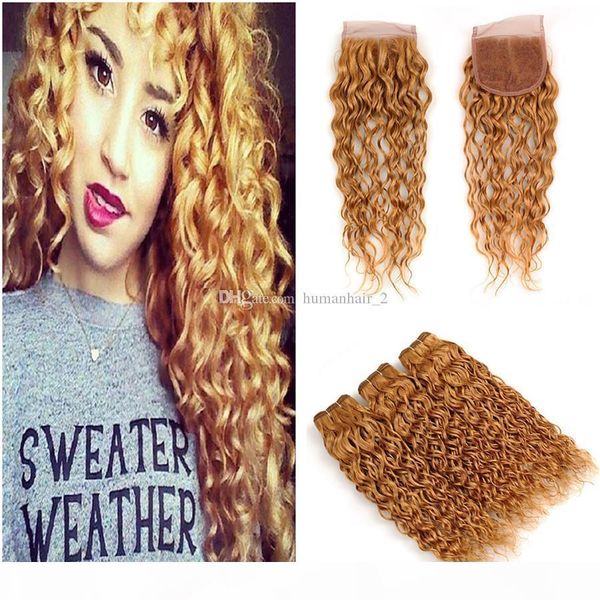 water wave human hair weaves honey blonde 27 color lace closure with bundles deep wave curly strawberry blonde bundles with closure, Black;brown
water wave human hair weaves honey blonde 27 color lace closure with bundles deep wave curly strawberry blonde bundles with closure, Black;brown