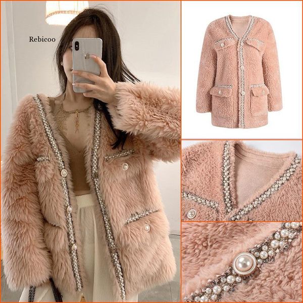 new beaded design lamb wool fur coat women sheep shearling fur jacket winter overcoats, Black
new beaded design lamb wool fur coat women sheep shearling fur jacket winter overcoats, Black