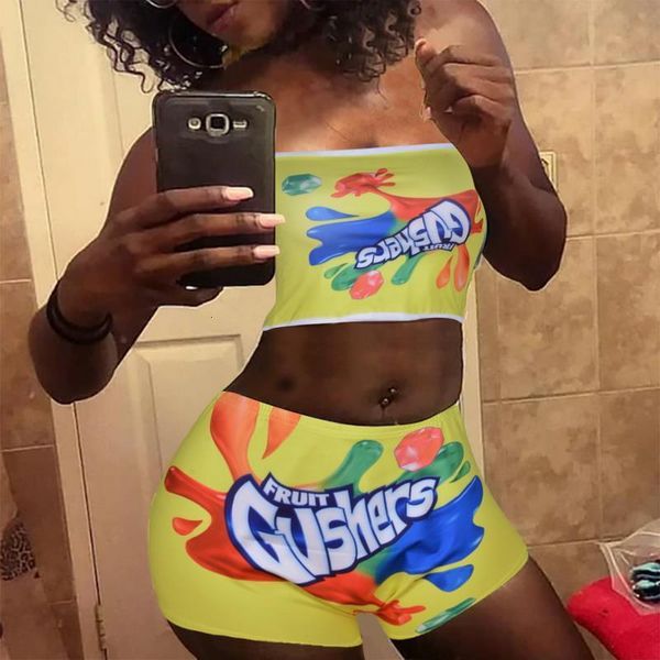 summer two piece set women printed tube crop biker shorts suit bodycon suits women's tracksuit fitness clothing outfits, Gray
summer two piece set women printed tube crop biker shorts suit bodycon suits women's tracksuit fitness clothing outfits, Gray