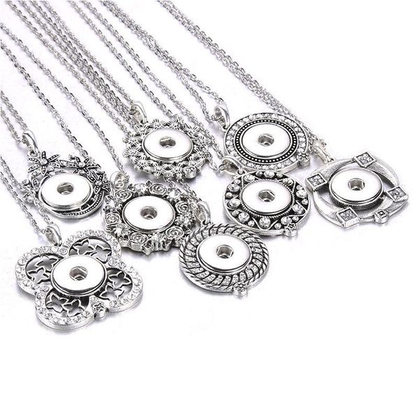 2019 new crystal rhinestone snap jewelry pendants snap button necklace with chains fit 18mm snap button jewelry f bbyesp, Silver
2019 new crystal rhinestone snap jewelry pendants snap button necklace with chains fit 18mm snap button jewelry f bbyesp, Silver