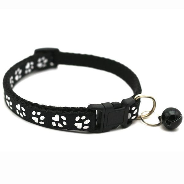 pet applique collar dog cat single footprints bell collar cat buckle pet supplies