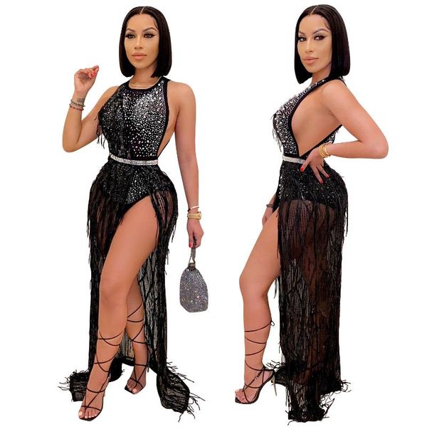 zoctuo rhinestone club two piece set autumn new sleeveless women set outfits o-neck bodysuit maxi dress suit tracksuit, Gray
zoctuo rhinestone club two piece set autumn new sleeveless women set outfits o-neck bodysuit maxi dress suit tracksuit, Gray