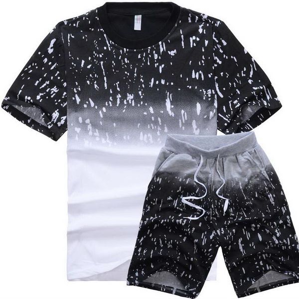 men's tracksuits lasperal casual shirt suit 2021 summer print o neck slim fit leisure cotton brand clothing male short sleeve t set, Gray
men's tracksuits lasperal casual shirt suit 2021 summer print o neck slim fit leisure cotton brand clothing male short sleeve t set, Gray