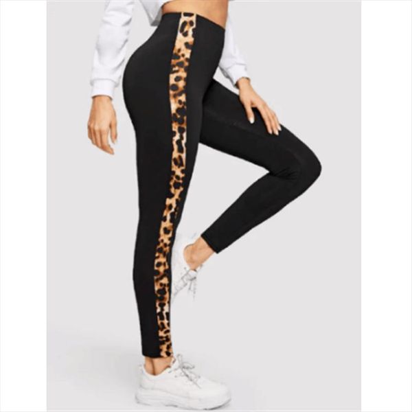2021 high waist fitness sport leggings women leopard patchwork stretch workout running trousers gym slim butt booty bottoms lady, Black
2021 high waist fitness sport leggings women leopard patchwork stretch workout running trousers gym slim butt booty bottoms lady, Black