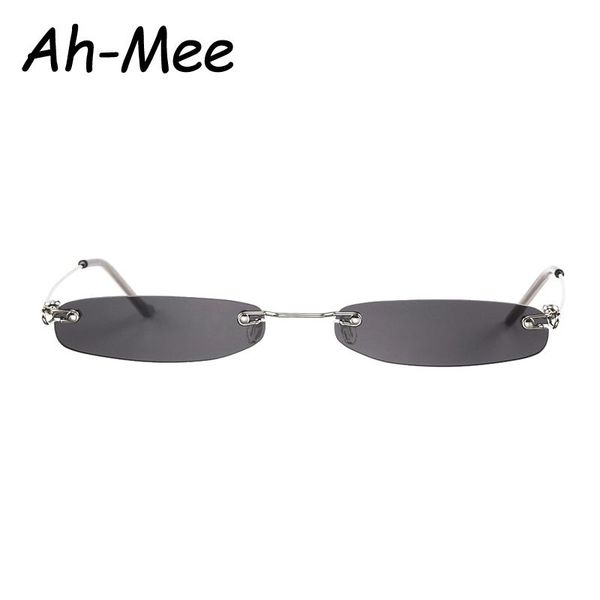 sunglasses small women men brand designer rimless narrow eyewear luxury trending alloy sun glasses streetwear uv400, White;black
sunglasses small women men brand designer rimless narrow eyewear luxury trending alloy sun glasses streetwear uv400, White;black