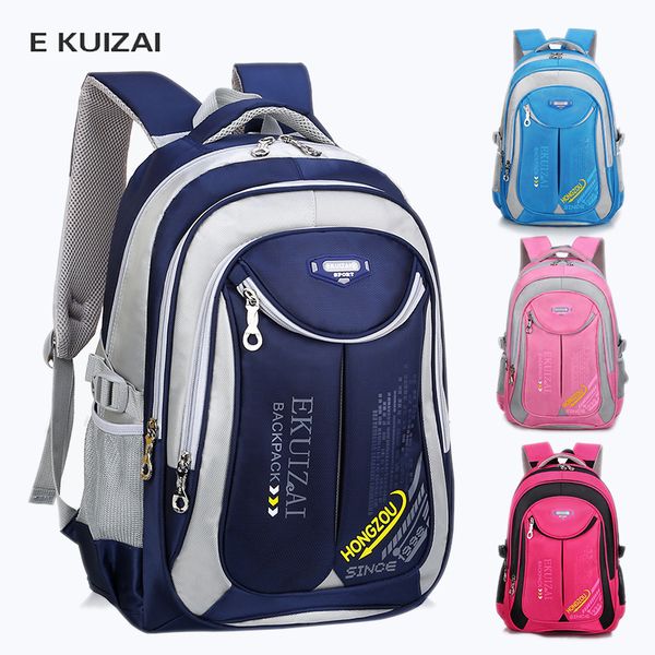 ekuizai children school bags for girls boys nylon school backpacks kids backpack mochilas infantil bolsa escolar t200114