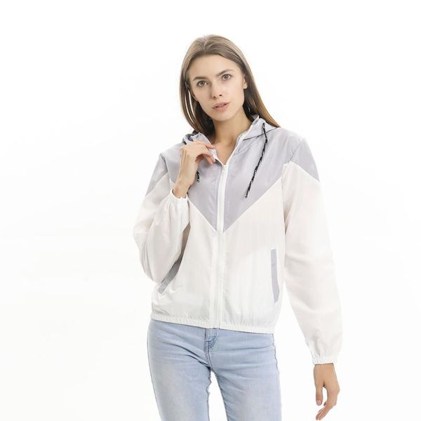 women basic jackets female zipper pockets casual long sleeves coats autumn spring hooded jacket patchwork windbreaker jacket, Black;brown
women basic jackets female zipper pockets casual long sleeves coats autumn spring hooded jacket patchwork windbreaker jacket, Black;brown