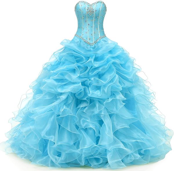 organza ball gown quinceanera dresses beading sweet 16 dress long evening party prom gown vestidos de 15 anos custom made qc1576, Blue;red
organza ball gown quinceanera dresses beading sweet 16 dress long evening party prom gown vestidos de 15 anos custom made qc1576, Blue;red