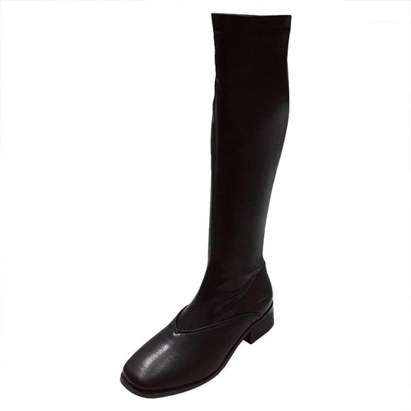 boots 2021 autumn and winter women's square heel stretch solid color short plush thin knee high1, Black
boots 2021 autumn and winter women's square heel stretch solid color short plush thin knee high1, Black