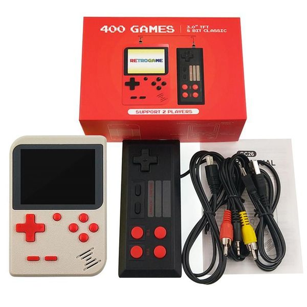 portable game players mini console handheld player electric 400 retro double gaming machine, black/white/blue/red
portable game players mini console handheld player electric 400 retro double gaming machine, black/white/blue/red
