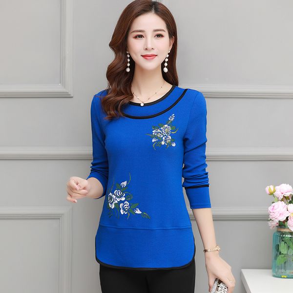 xl-4xl o-neck printed long sleeve t shirt for women big size mother clothes casual floral tee shirts femme spring autumn y200111, White
xl-4xl o-neck printed long sleeve t shirt for women big size mother clothes casual floral tee shirts femme spring autumn y200111, White