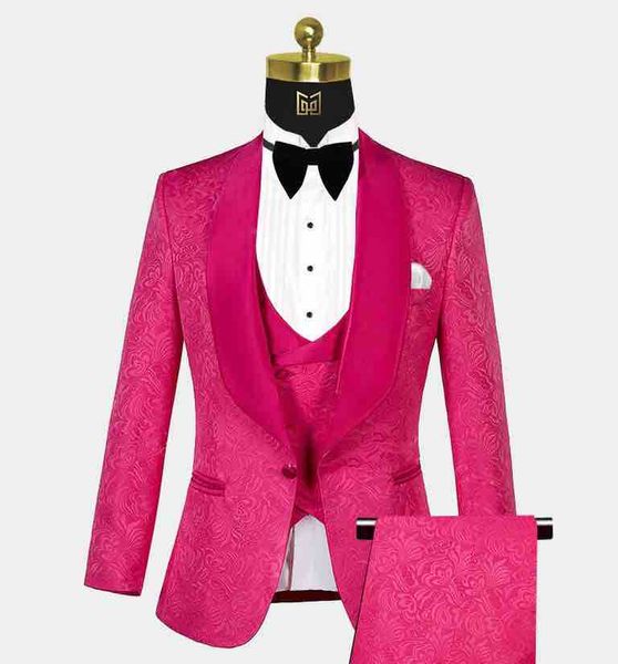 three piece pink paisley evening party men suits shawl lapel slim fit custom made wedding tuxedos (jacket+pants+vest+tie)w:449, Black;gray
three piece pink paisley evening party men suits shawl lapel slim fit custom made wedding tuxedos (jacket+pants+vest+tie)w:449, Black;gray